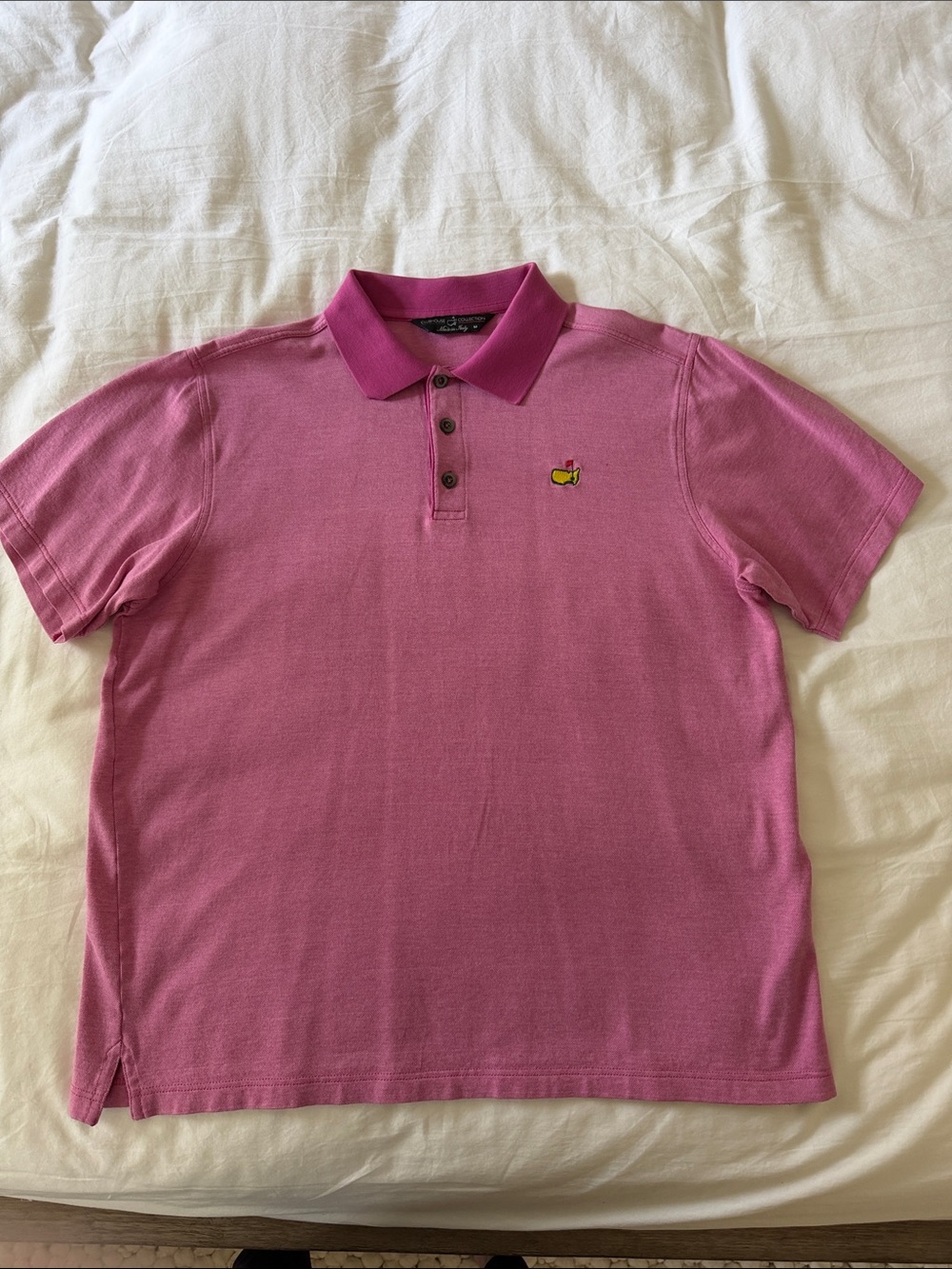 Classic Pink Polo Shirt with Embroidered Logo